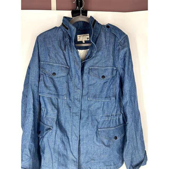Rag & Bone chambray denim utility style jacket M - Picture 6 of 7